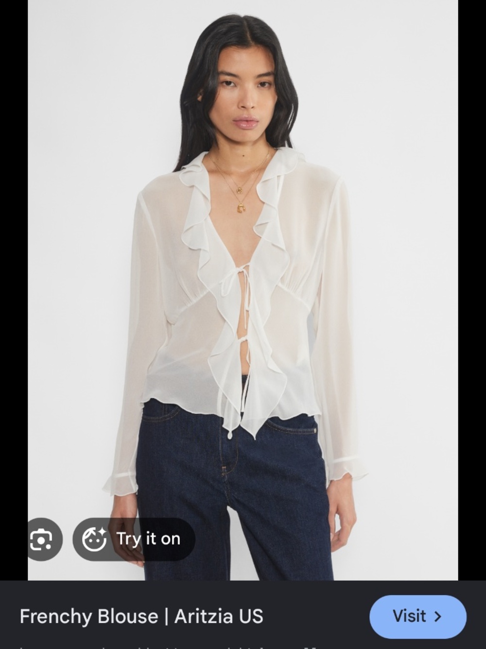 Aritzia Chiffon Blouse